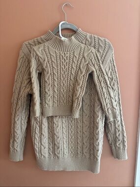 Mommy and Me Cable Knit Women's & Toddler Sweaters